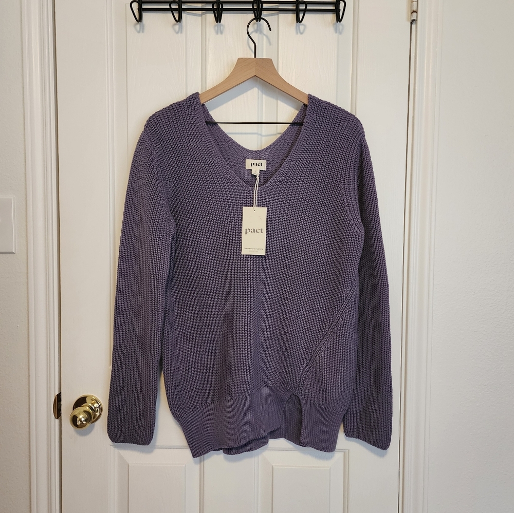 Pact V-Neck Sweater